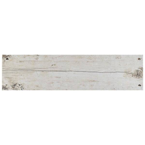 Merola Tile Cottage White 5-7/8 in. x 23-5/8 in. Ceramic Floor and Wall Tile (12.2 sq. ft. / case)