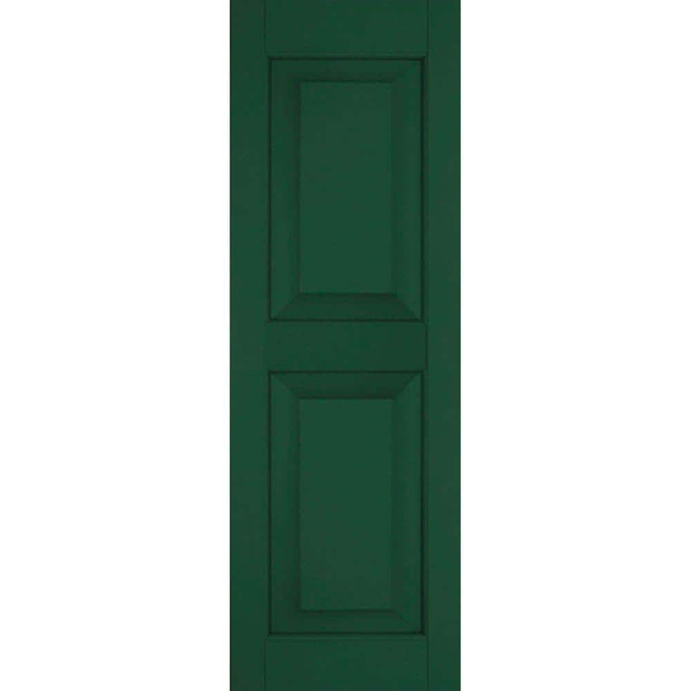 18 in. x 29 in. Exterior Real Wood Sapele Mahogany Raised Panel Shutters Pair Chrome Green price history on PriceWatchPro