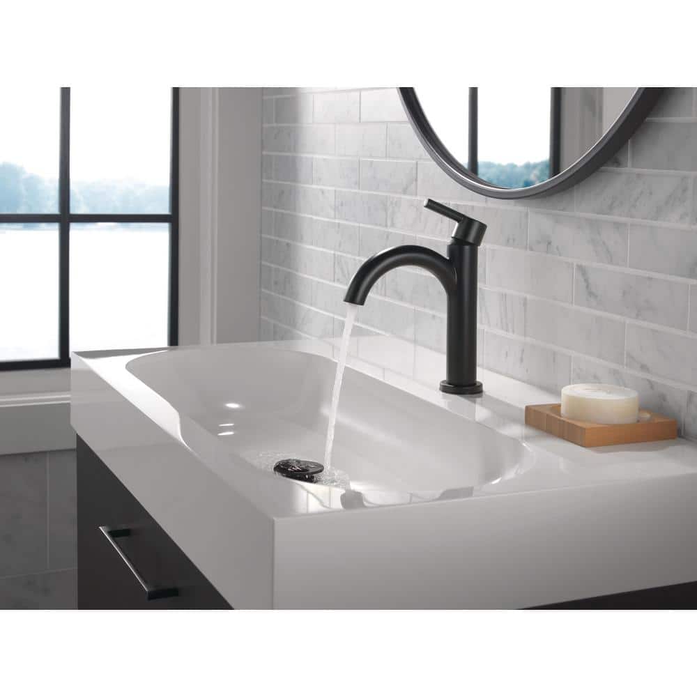 Delta Nicoli Matte Black Single Handle Bathroom Faucet