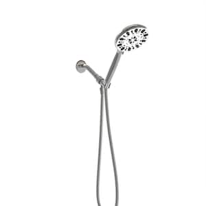 7-Spray Wall Mount Handheld Shower Head with hose 1.8 GPM, ABS Material Round Shape Hand Shower in Chrome