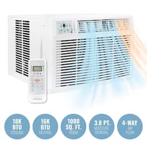 18,800 BTU (DOE) 230-Volt Window Air Conditioner with 16,000 BTU Supplemental Heat Capability