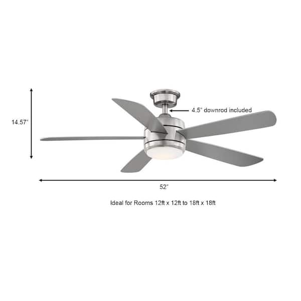 Hampton Bay Averly 52 In Integrated, Hampton Bay Vercelli Ceiling Fan 52 Inch Review