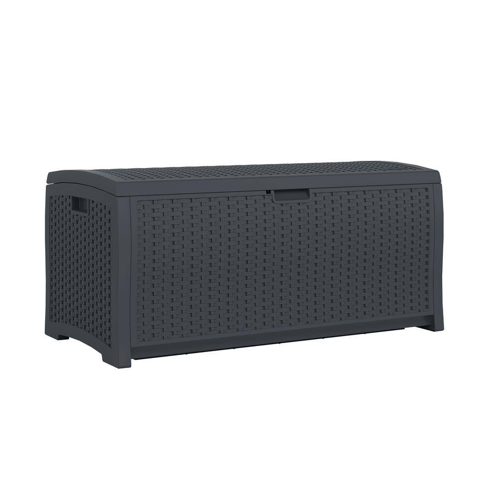Cyberspace Lockable Resin Wicker Outdoor Deck Box