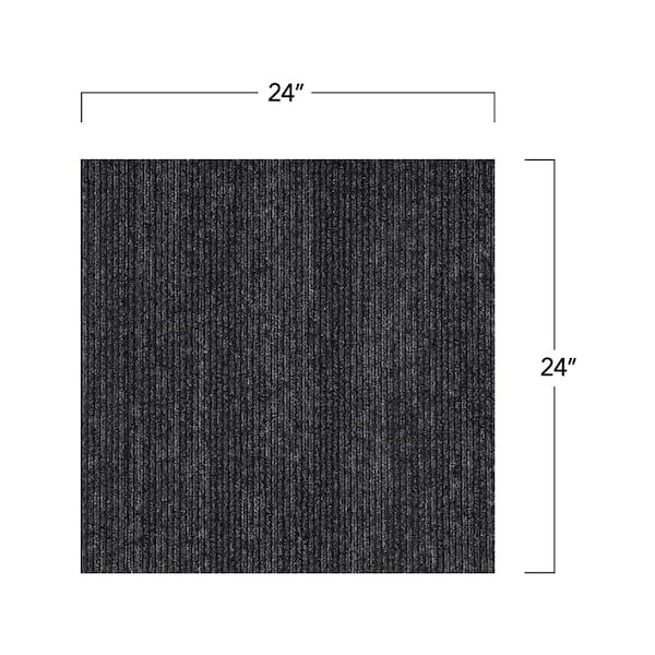 Soft Floor Carpet Tiles - Black H-7901BL - Uline