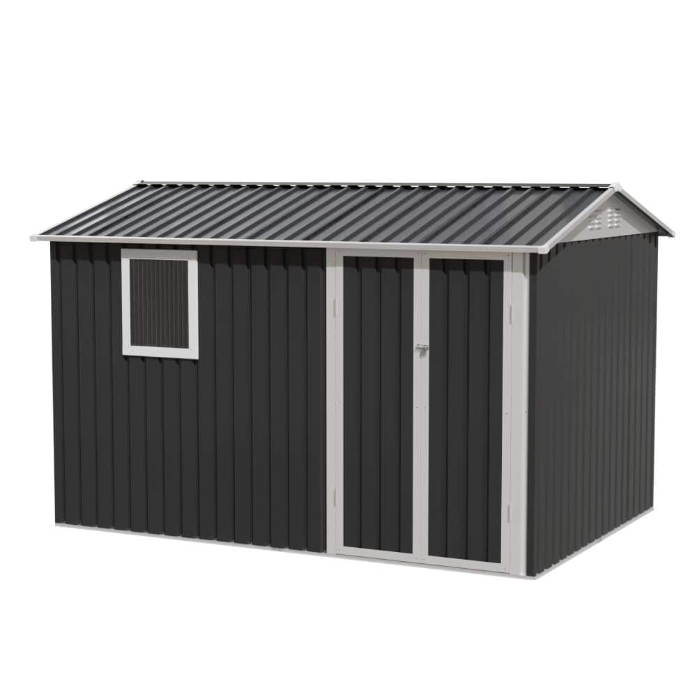 9.5x6.7FT Metal Garden Shed for Backyard Tools with Window price history on PriceWatchPro