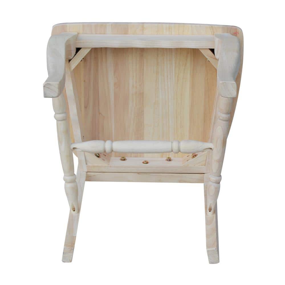 White Wood Ladderback Slat Side Chair Set