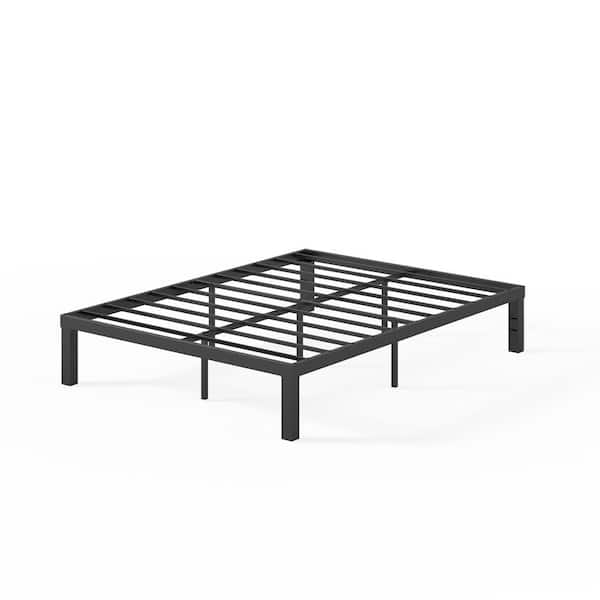 Luis Quick Lock 14 in. Metal Platform Bed Frame, Full