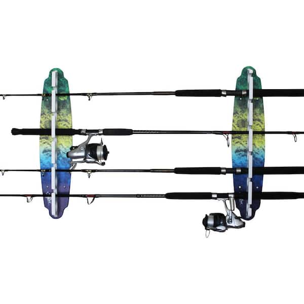 Reel Salty 2-in-1 Mahi 11-Rod Offshore/Inshore Wall Storage Rack