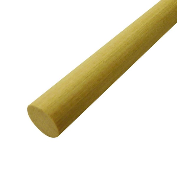 Swaner Hardwood Hardwood Rounds (Common: 3/4 in. x 4 ft.; Actual: 0.75 in. x 0.75 in. x 48 in.)
