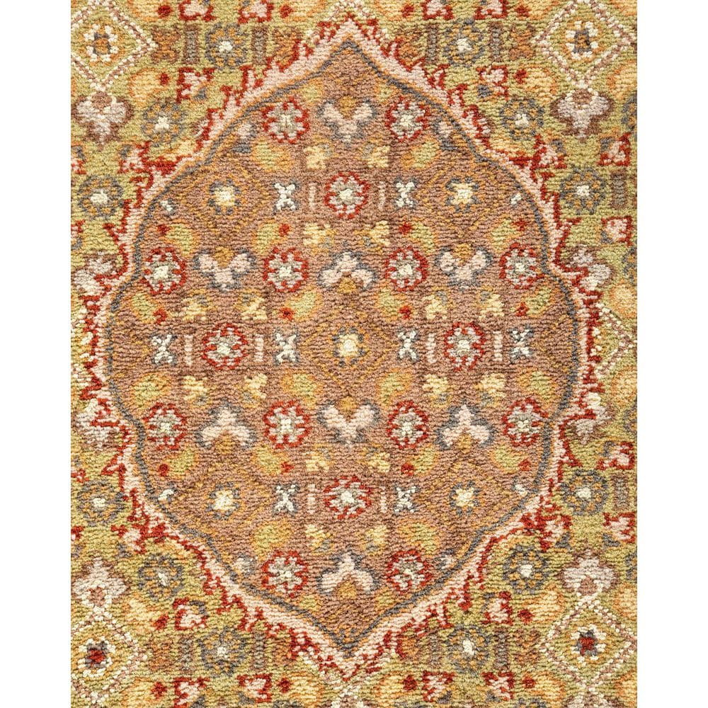 Handmade Brown Wool Traditional Oriental Area Rug 8' x 10'
