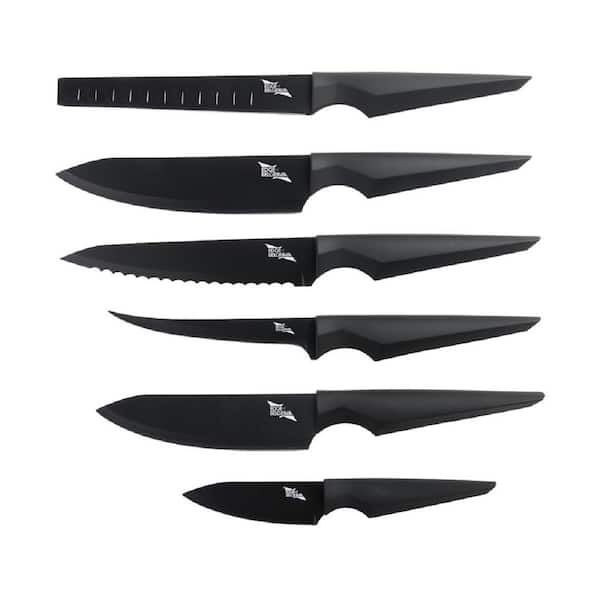 Unbranded Edge of Belgravia Precision Black 6-Piece Complete Chef Knife set