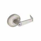 Avery Satin Stainless Exterior Trim Keyed Entry Door Handle