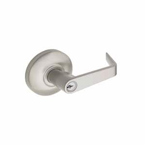Avery Satin Stainless Exterior Trim Keyed Entry Door Handle