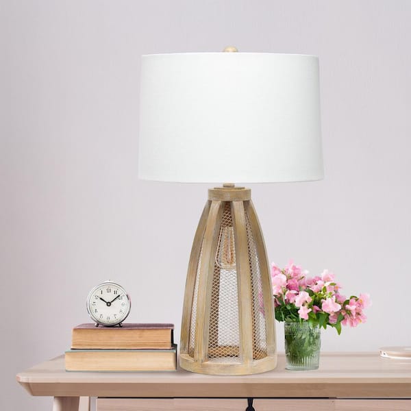 Wooded Arch Farmhouse Table Lamp With, Farmhouse Style Lamps