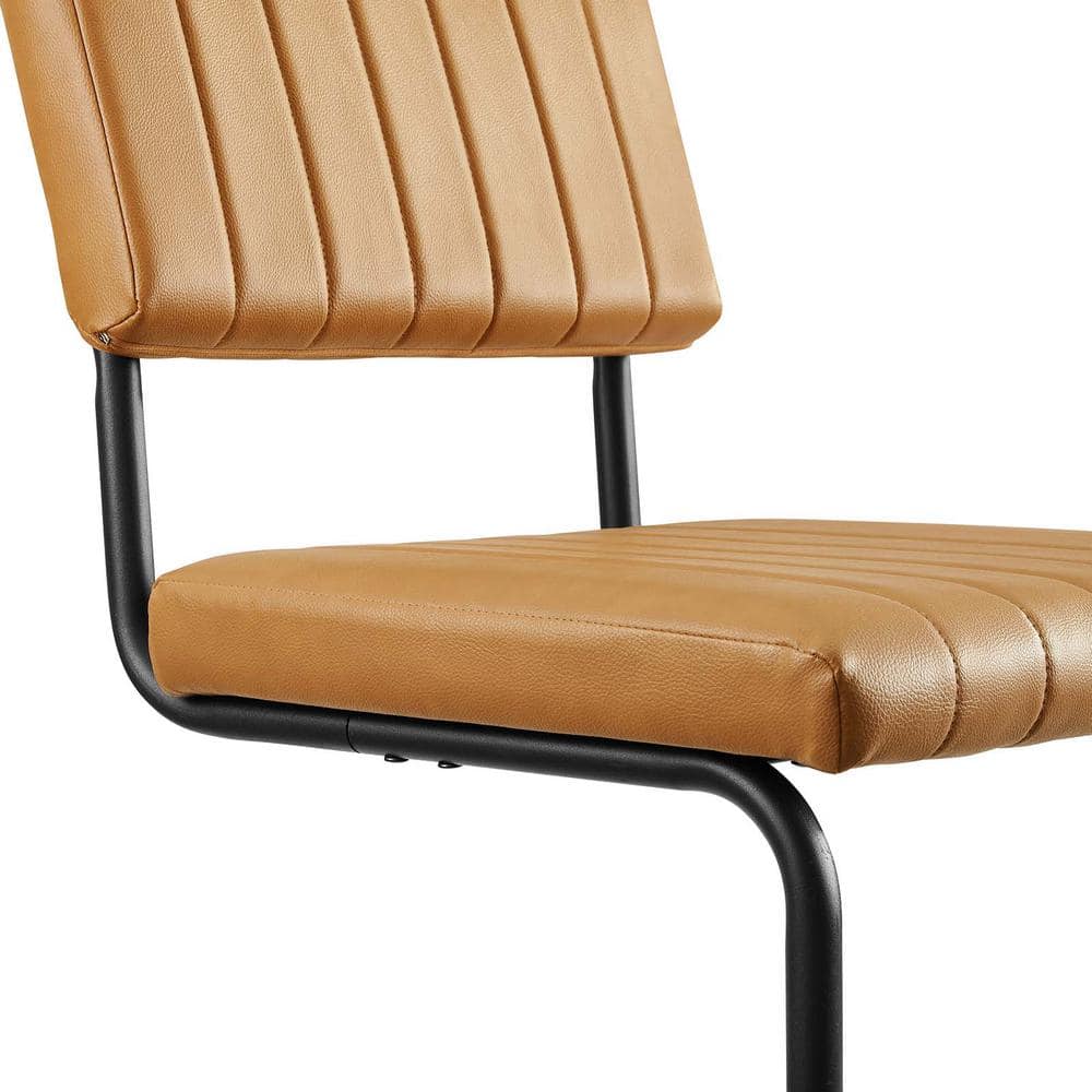 Taupe Boucle Upholstered Side Chair with Black Metal Frame