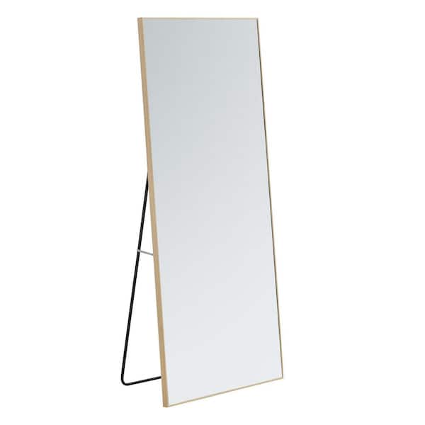Miscool Anky Brown 31.4 in. W x 71 in. H Rectangle Wood Framed Full Length Mirror
