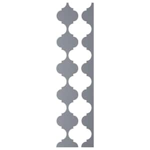 Marrakesh 0.125 in. T x 0.5 ft. W x 4 ft. L Silver Mirror Acrylic Decorative Wall Paneling 12-Pack