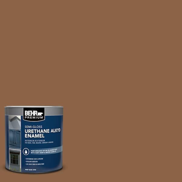 1 qt. #S240-7 Leather Work Semi-Gloss Enamel Urethane Alkyd Interior/Exterior Paint