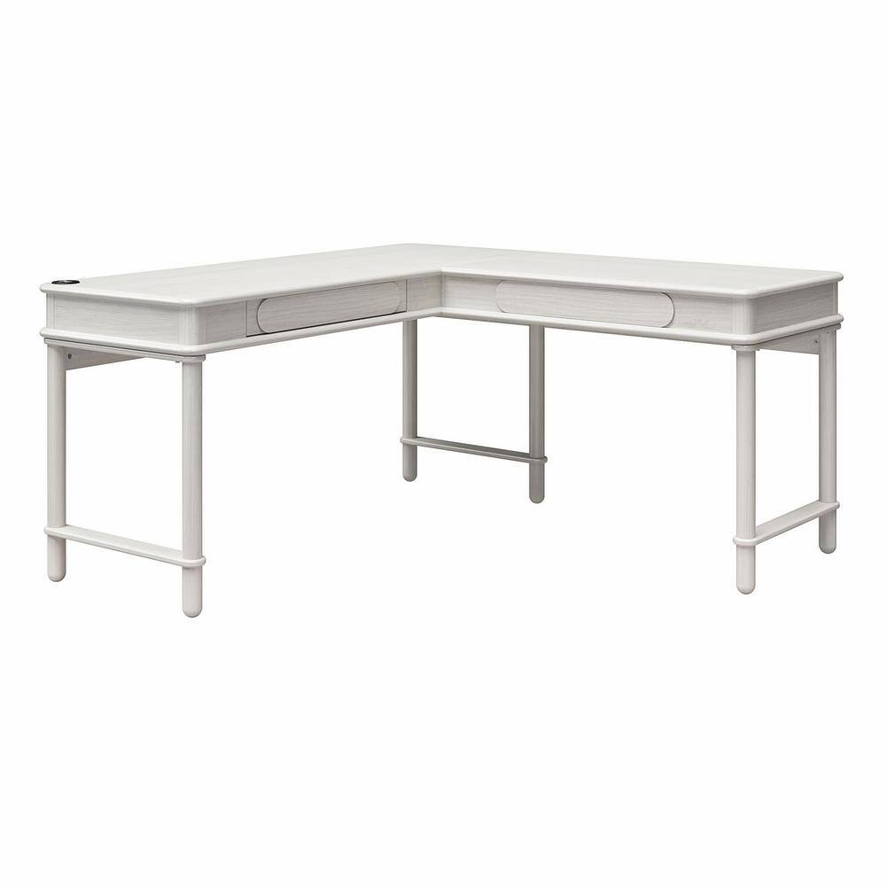 CosmoLiving by Cosmopolitan Selena Lifttop L Desk, Rustic White