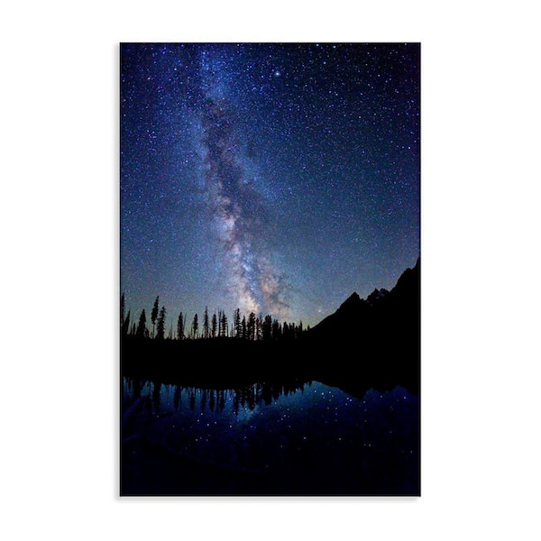 Stupell Industries Nebula Reflection in Lake by Royce Bair Unframed Nature Graphic Art Print 36 in. x 24 in.