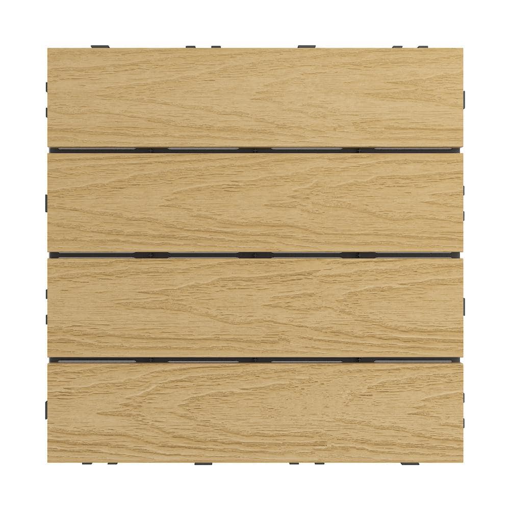 NewTechWood UltraShield Naturale 1 ft. x 1 ft. Quick Deck Composite