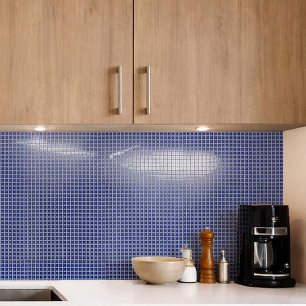 Merola Tile Fioretti Glossy Cobalt Blue 12 in. x 12 in. Porcelain Merola Tile Fioretti Glossy Cobalt Blue 12 in. x 12 in. Porcelain