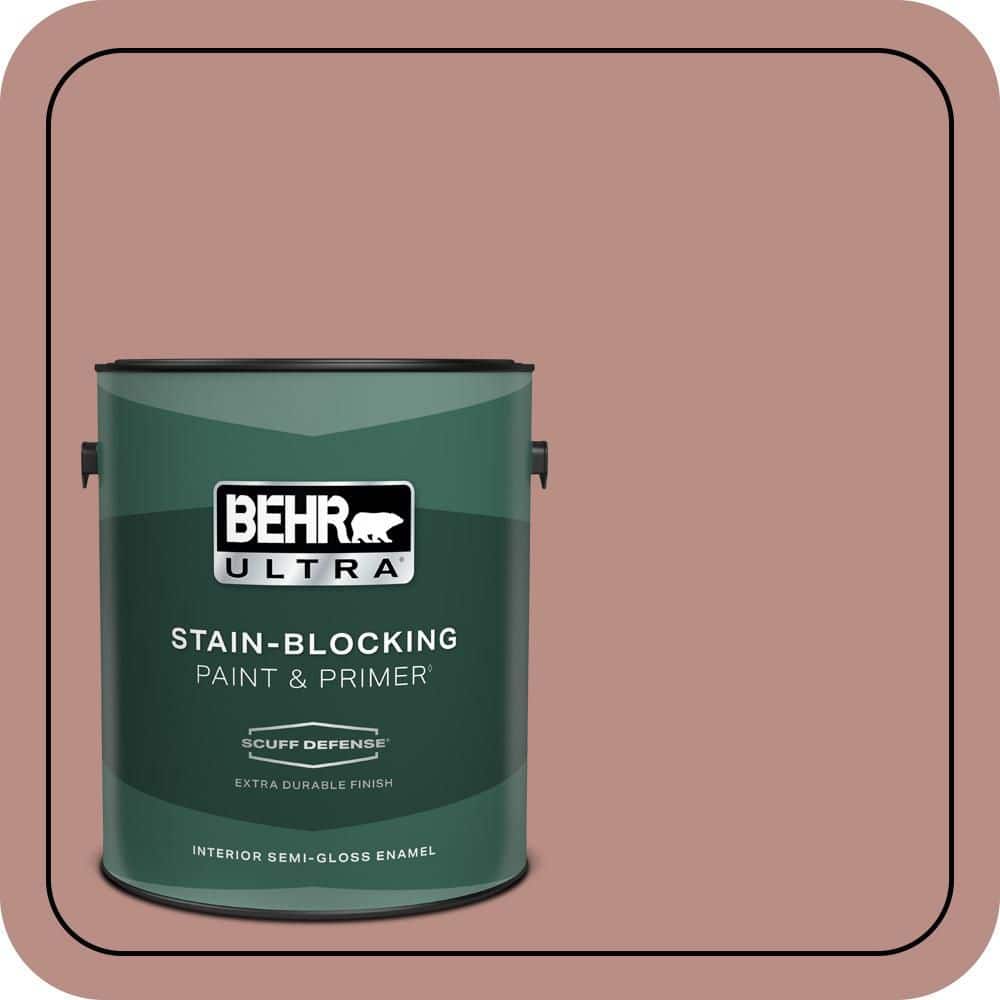 1 gal. #170F-5 Brick Dust Extra Durable Semi-Gloss Enamel Interior Paint & Primer price history on PriceWatchPro