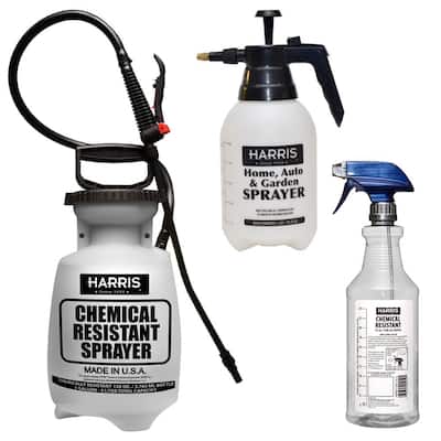 215 oz. Chemical Resistant Tank Sprayer, Pump and Spray Bottle (3-Pack)