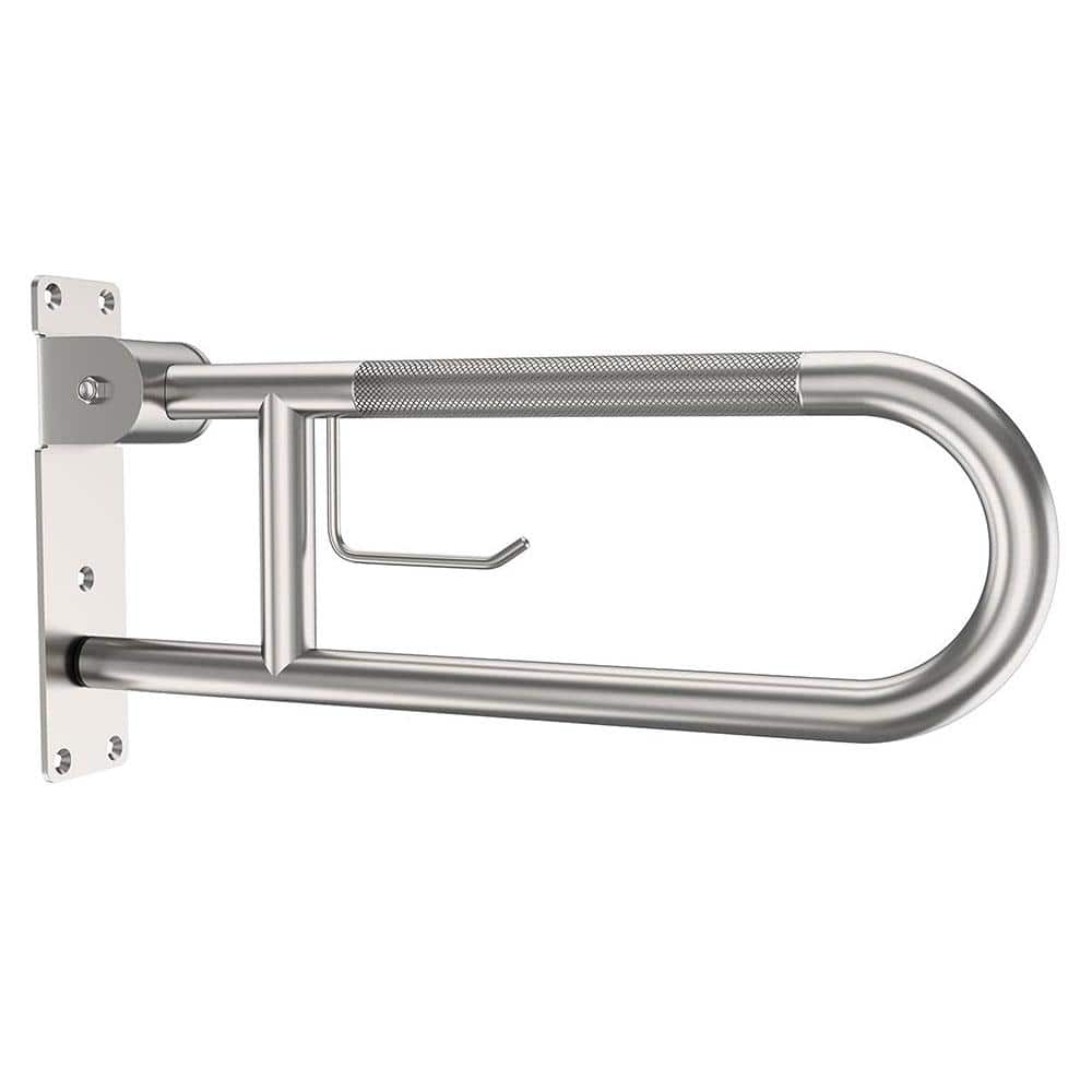 Aoibox 22. 4 in. Toilet Safety Handrails, U-Shaped Flip-Up