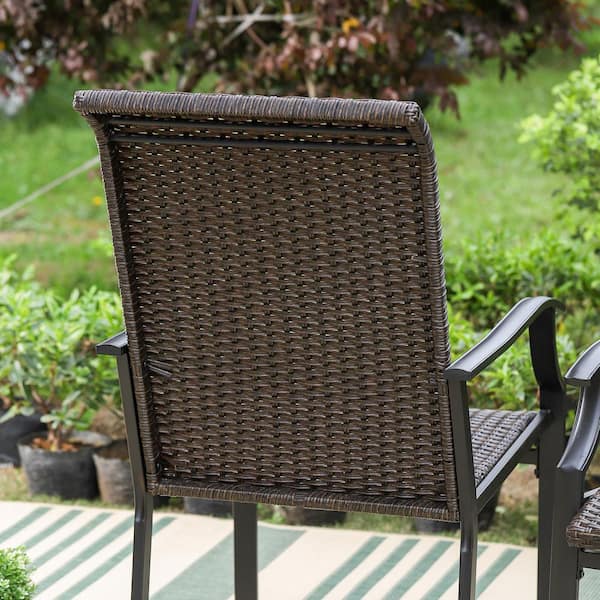 high back metal garden chairs