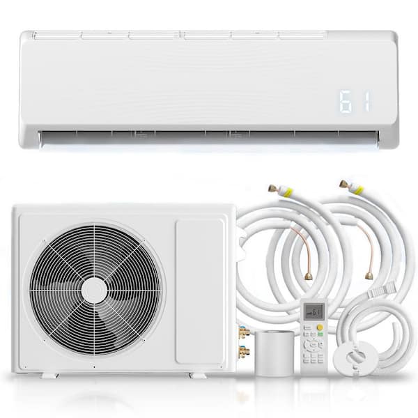 18000 BTU Mini Split Air Conditioner & Heater, 19 SEER2, 230V 1050 Sq. Ft. Wall-Mounted AC Unit with Remote