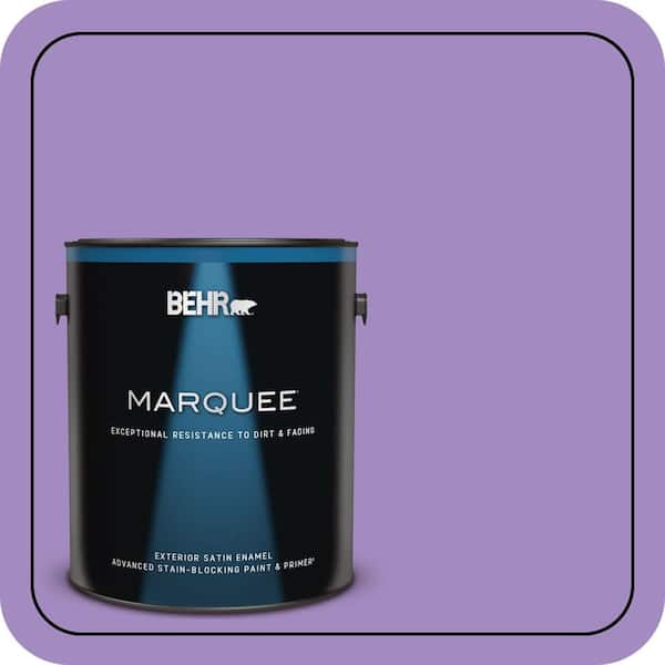 BEHR MARQUEE 1 gal. #P570-4 Classic Bouquet Satin Enamel Exterior Paint & Primer