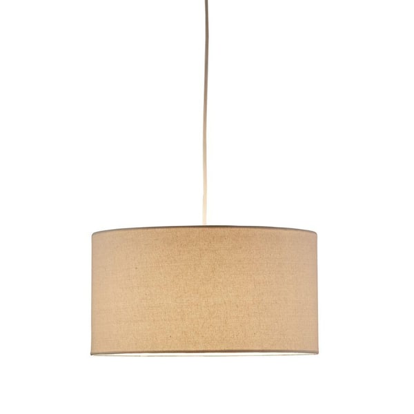 Adesso Harvest 1-Light Natural Drum Pendant
