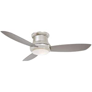 Concept II 52 in. Integrated LED Indoor Polished Nickel Ceiling Fan with Light with Remote Control