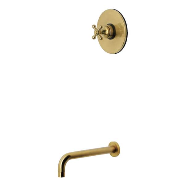 Metropolitan 1-Handle 1-Spray Tub and Shower Faucet 1.8 GPM in Brushed Brass