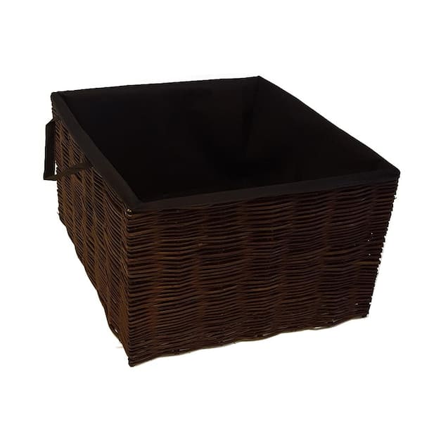 MGP 25 in. L 25 in. W 18 in. H Willow Square Planter with Non Woven Grow Bags