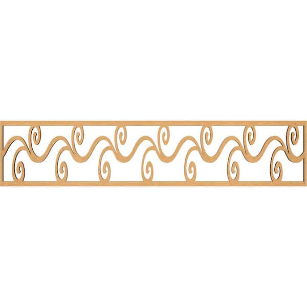 Ekena Millwork Tilden Fretwork 0.375 in. D x 46.75 in. W x 10 in. L MDF Wood Panel Moulding