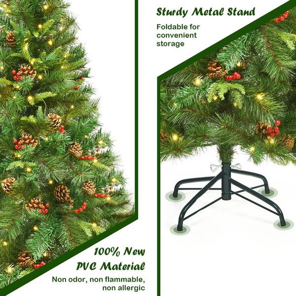  GTIDEA 19.6 Christmas Tree Picks and Sprays with Pine