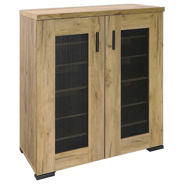 Benjara 15 in. Golden Oak 0 -Drawer Chest of Drawers