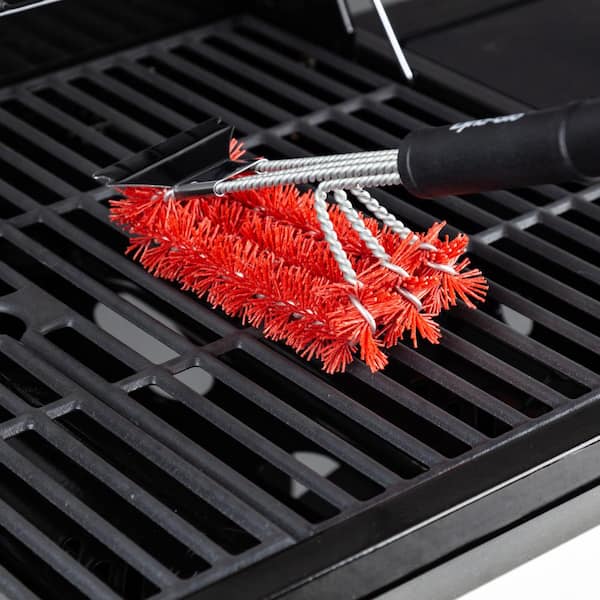 Nylon Bristles BBQ Grill Cleaning Brush, Ideal for Porcelain