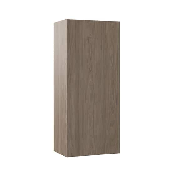 Hampton Bay Designer Series Edgeley Assembled 18x42x12 in. Wall Kitchen Cabinet in Driftwood