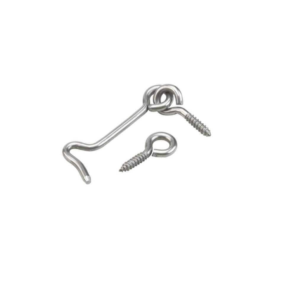 Everbilt 2-1/2 in. Stainless Steel Hook and Eye 13613 - The Home Depot
