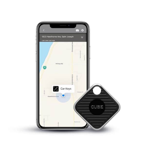 Chipolo (2020) - Finder, Bluetooth Tracker for Keys, Bag, Item Finder. Free  Premium Features. iOS and Android Compatible (White, Card)