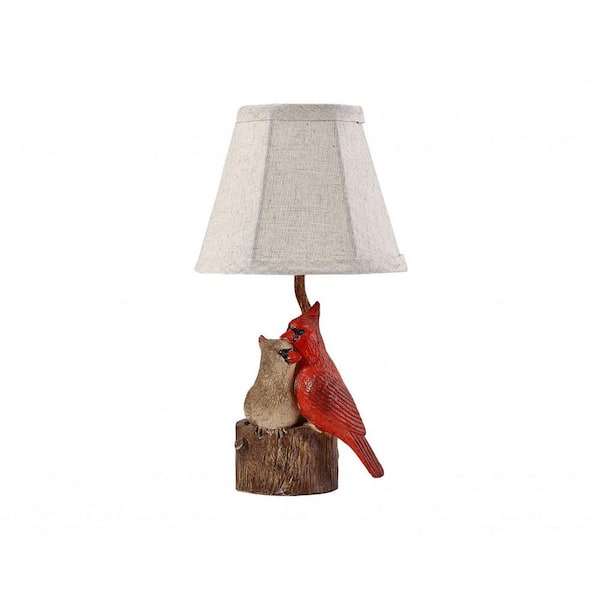 HomeRoots Josephine 13 in. Red Table Lamp