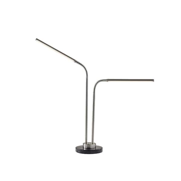 Adesso Hydra 34 in. LED Brushed Steel Desk Lamp