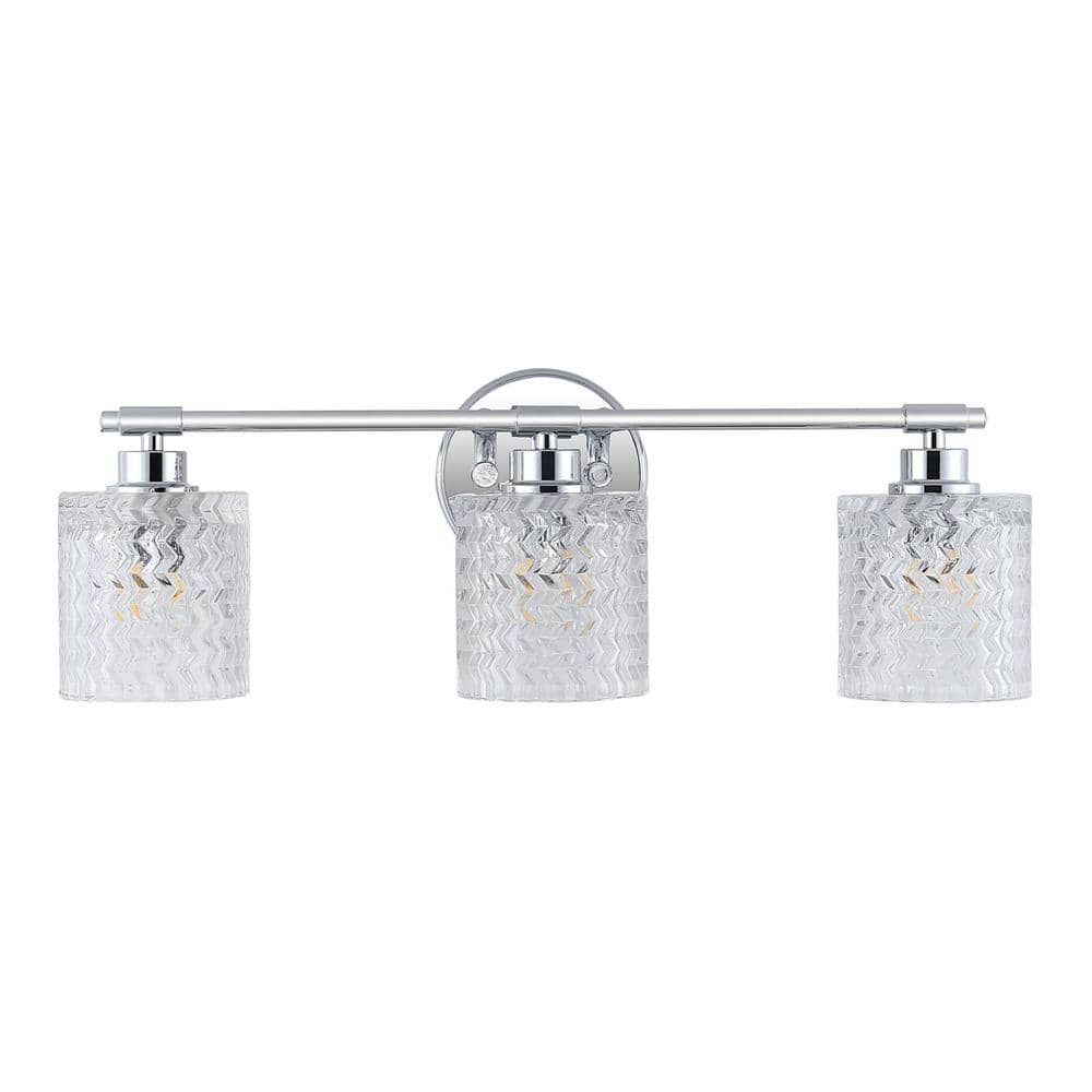 Eco-Friendly Chrome Cylinder 22" LED Vanity Wall Light
