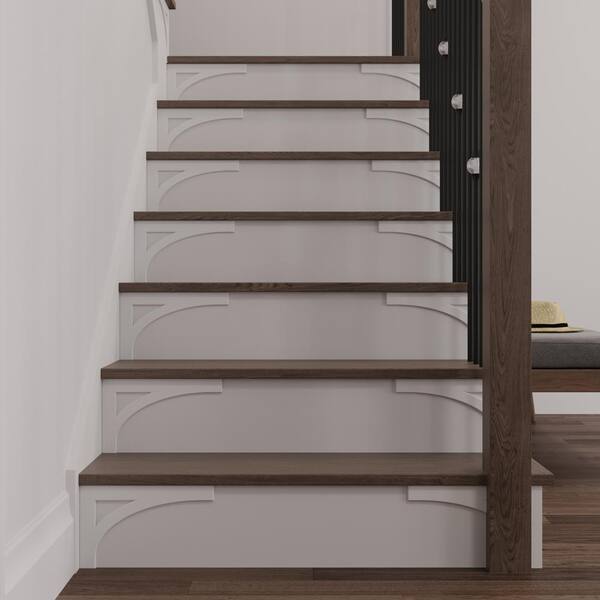 #54 8.125 in. x 11.50 in. x 0.25 in. Birch Stair Bracket Right