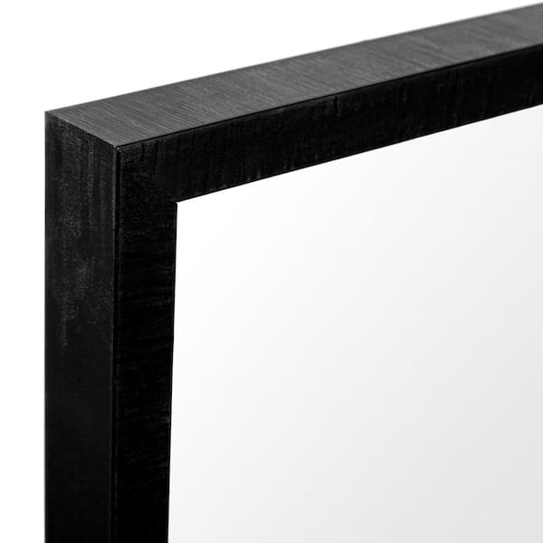 Medium Rectangle Black Modern Mirror (25.5 in. H x 21.5 in. W)