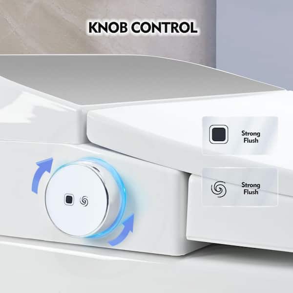 Abruzzo Elongated Smart Bidet Toilet with Sensor Flush & Night Light