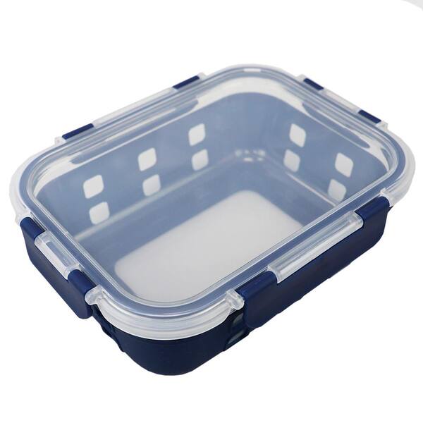 Manna TruDivide 46 oz. Glass Food Storage Container with Lid (2